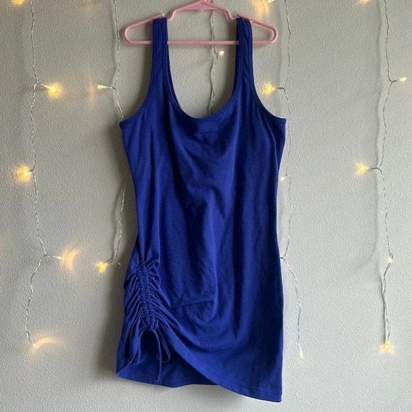 Prana Longline Cinched Tank Top w/ Built-in Bra​​​​​​​​ - Picture 1 of 5